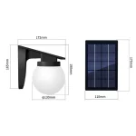 Circular solar wall lights - Modern style outdoor solar lights