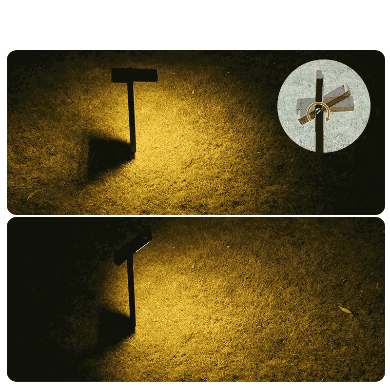 Dual-color temperature outdoor solar lights
