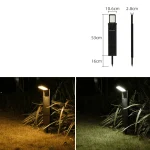 Dual-color temperature outdoor solar lights