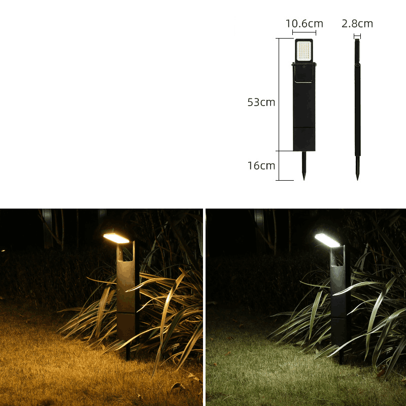 Dual-color temperature outdoor solar lights