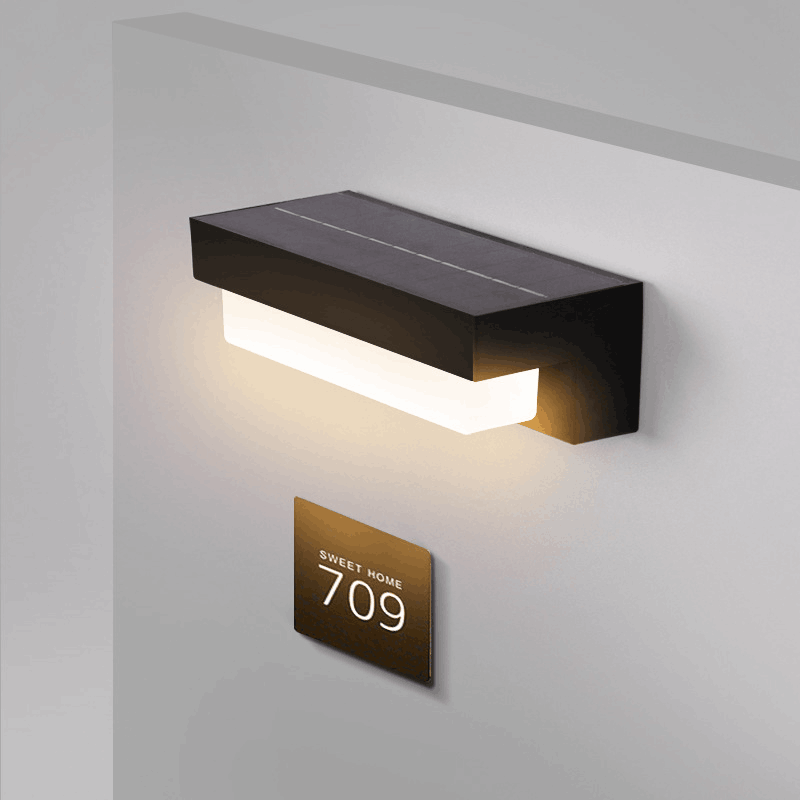 Modern Solar Wall lights Outdoor Waterproof–Minimalist Design_1