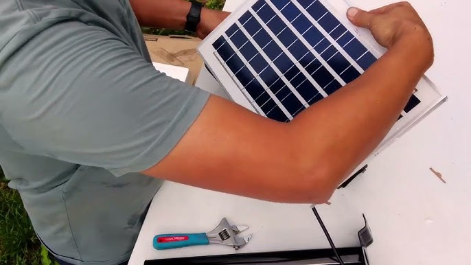Maintaining outdoor solar lights starts with the panel